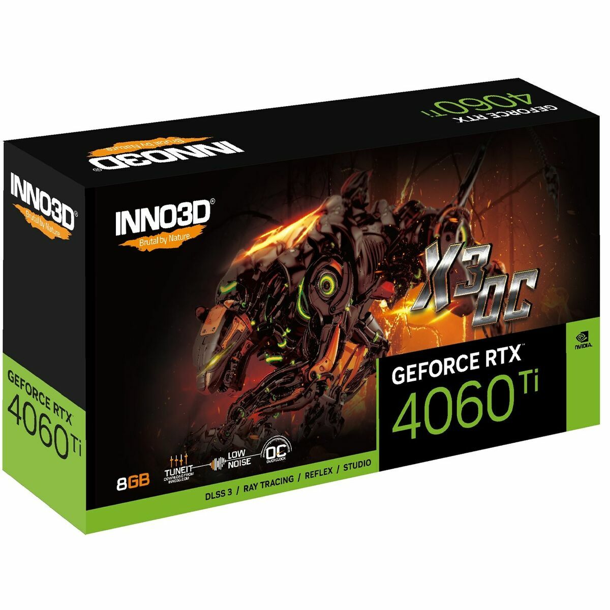 Graphics card INNO3D N406T3-08D6X-171153L 8 GB Geforce RTX 4060 Ti GDDR6