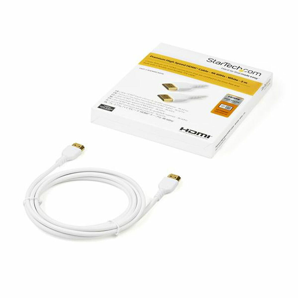 HDMI Cable Startech RHDMM2MPW White 4K Ultra HD 2 m