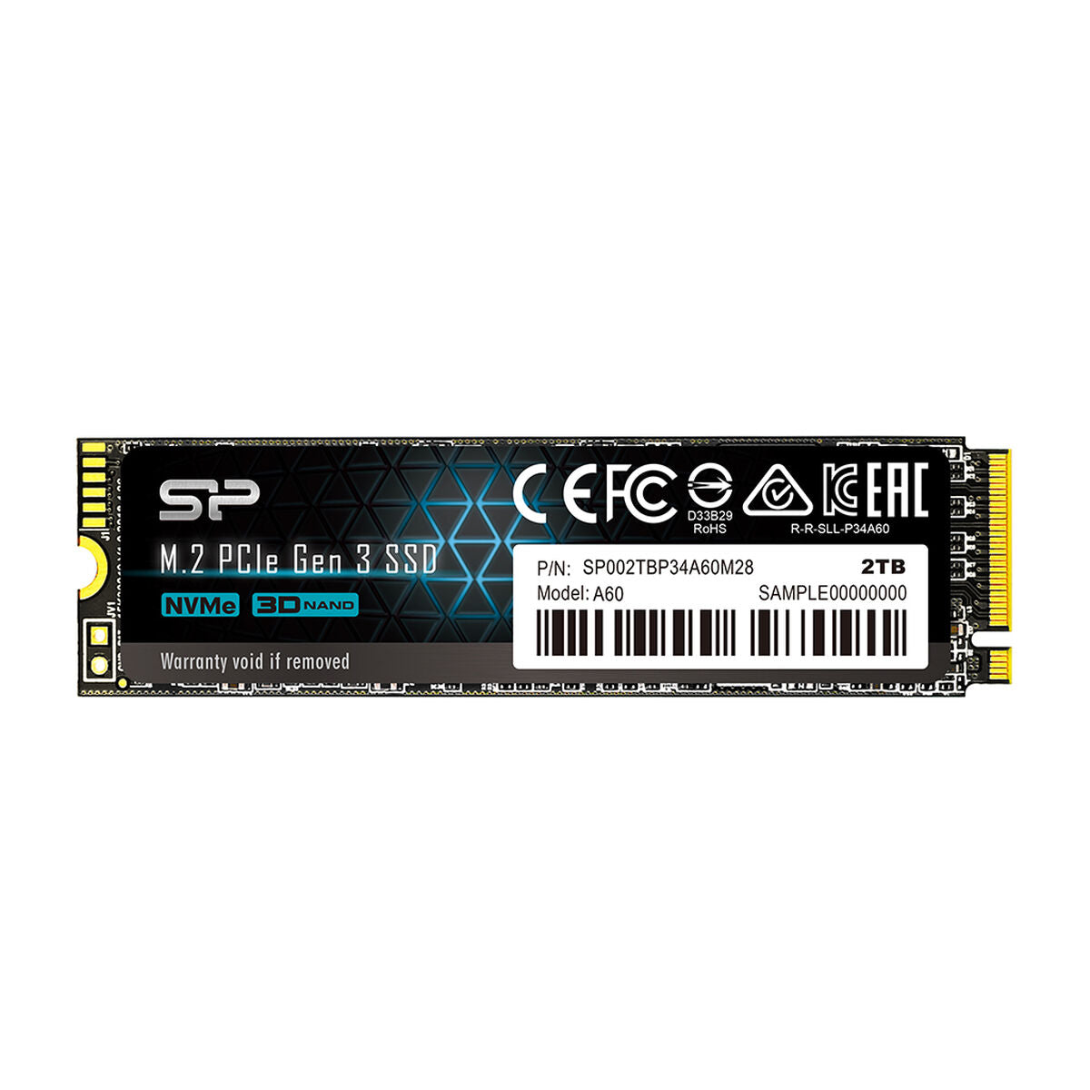 Hard Drive Silicon Power SP002TBP34A60M28 2 TB SSD