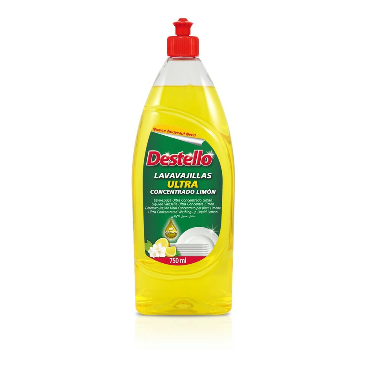 Liquid Dishwasher Destello Limón (750 ml)