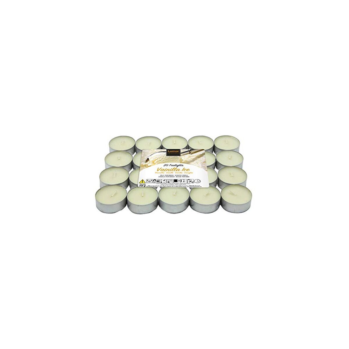 Scented candles Lumar Mini Vainilla (20 uds)