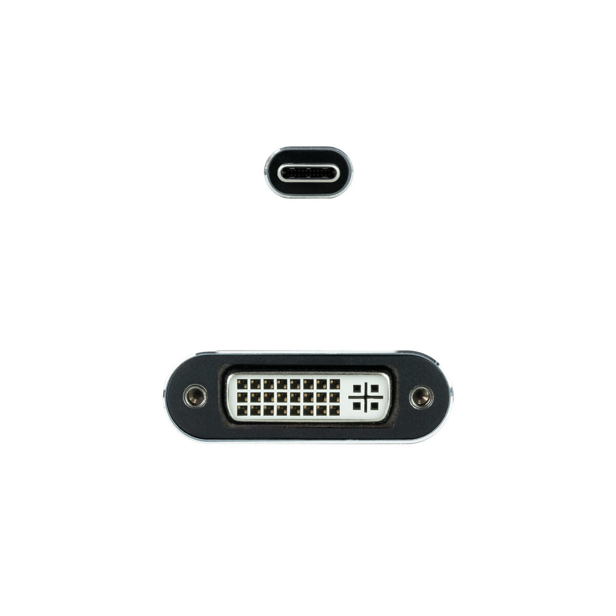 USB C to DVI Adapter NANOCABLE 10.16.4103-G Grey 15 cm