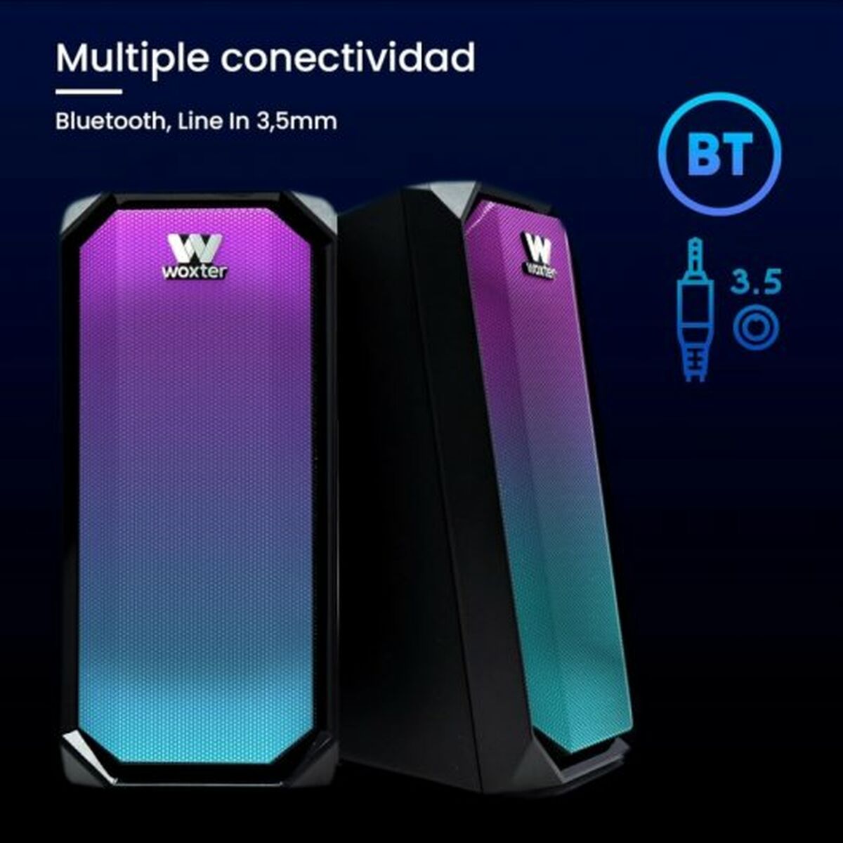 Portable Bluetooth Speakers Woxter BIG BASS 97 BT Grey