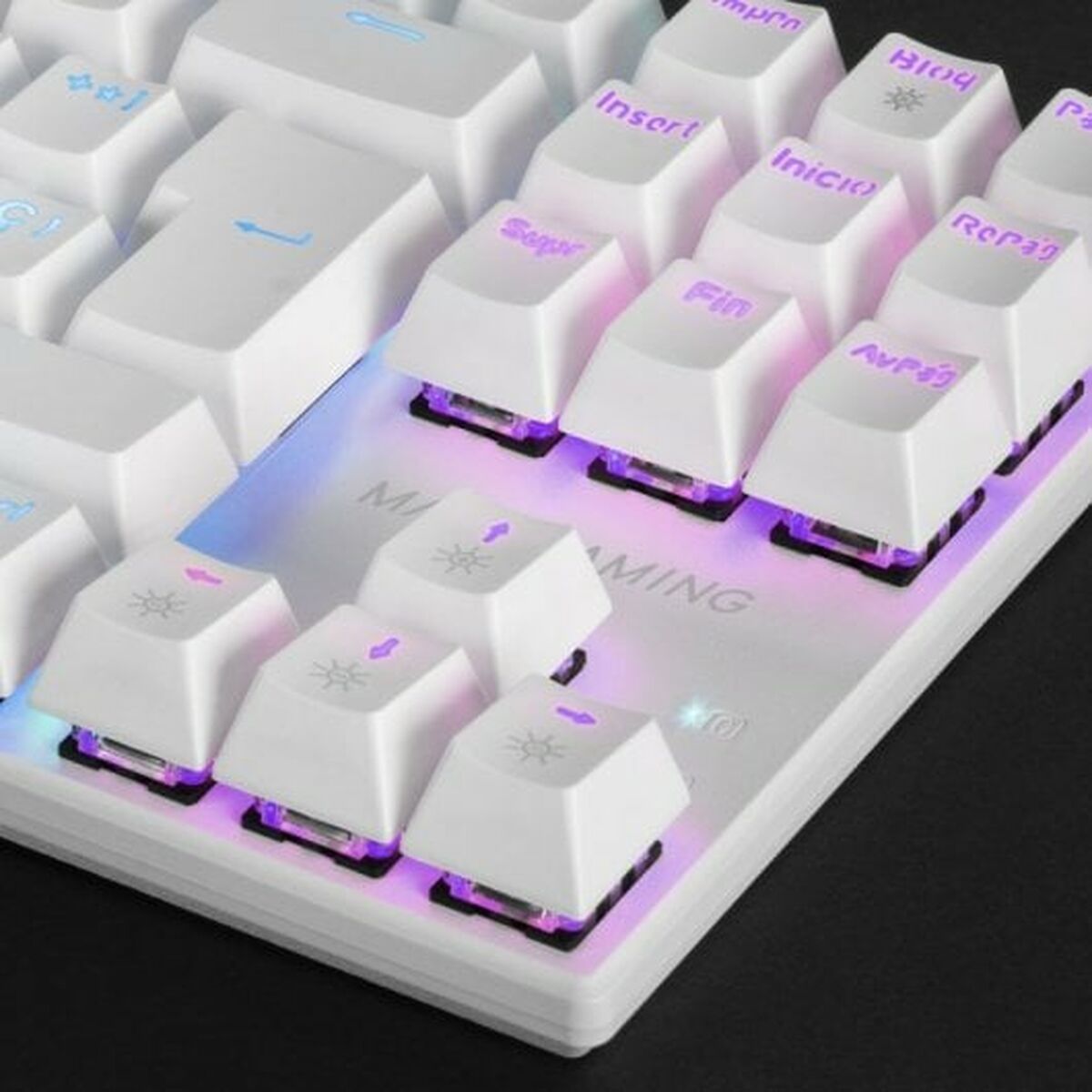 Keyboard Mars Gaming MK80 White Spanish Qwerty QWERTY