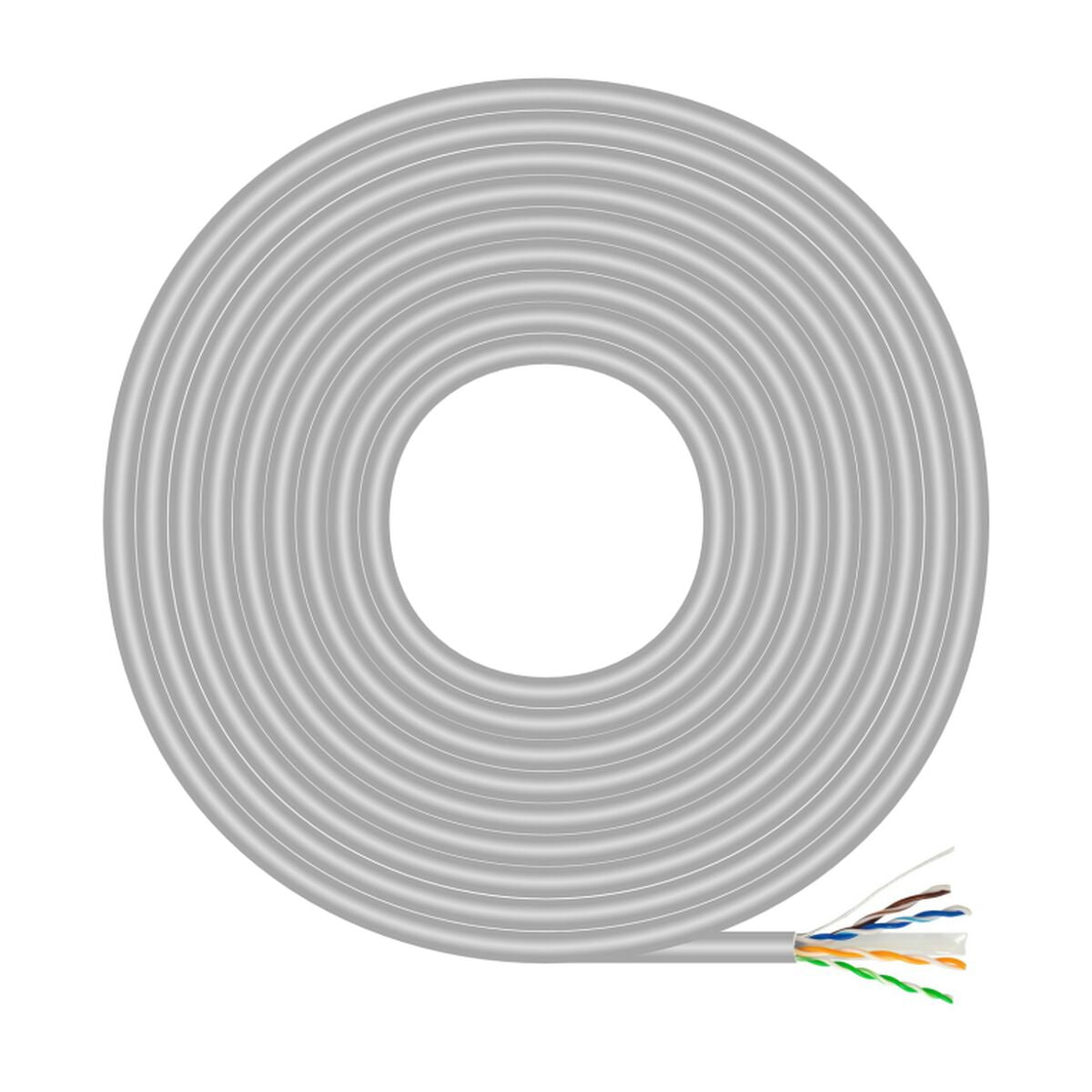 UTP Category 6 Rigid Network Cable Aisens A135-0661 Grey 305 m