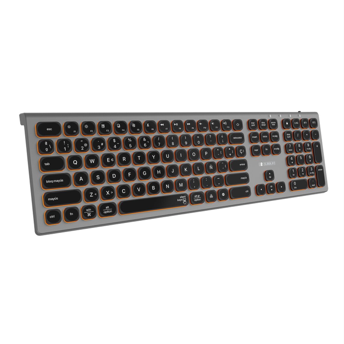 Bluetooth Keyboard Subblim SUBKB-3MIE310 Spanish Qwerty Black/Grey