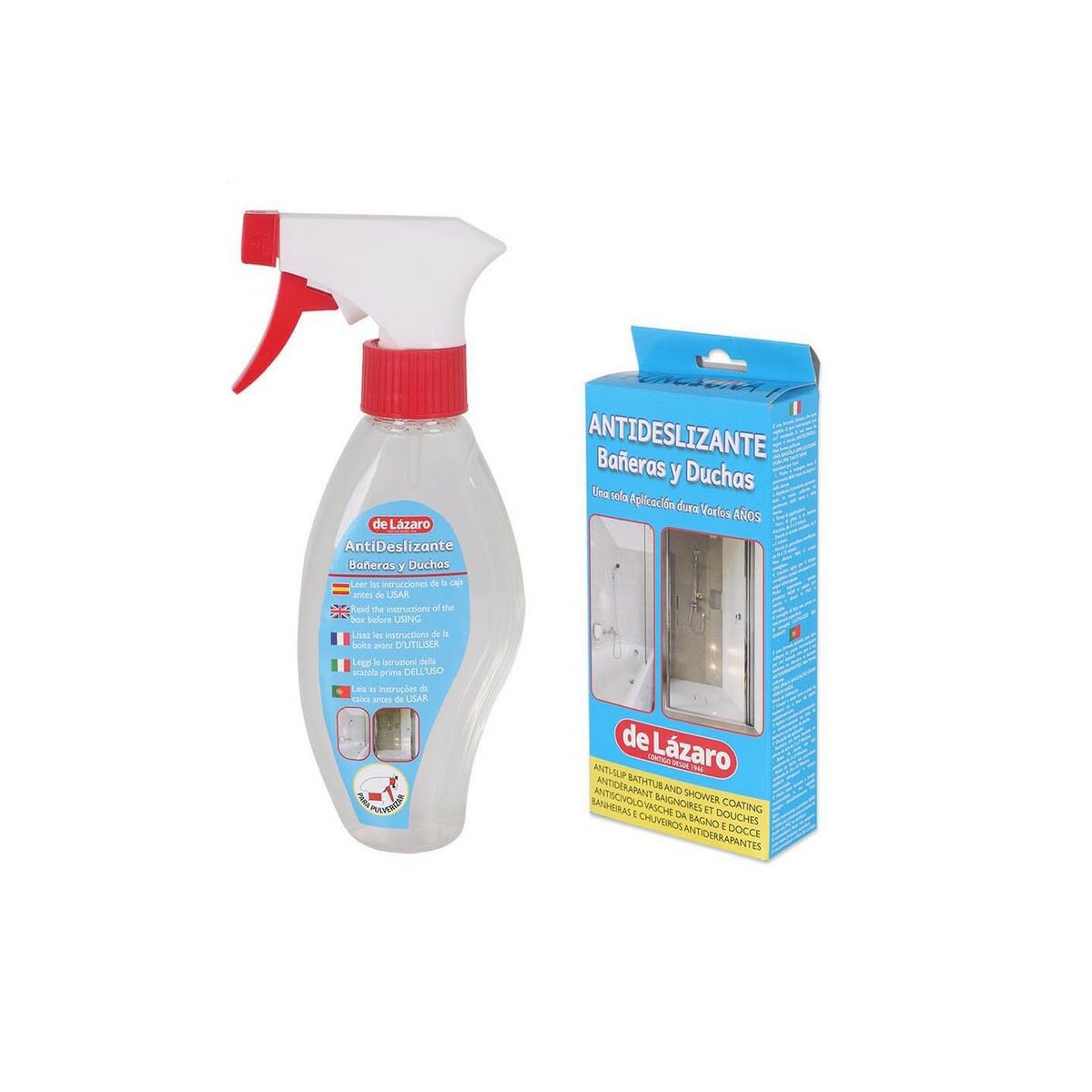 Non-slip De Lázaro Bath & Shower 170 ml (4 Units)