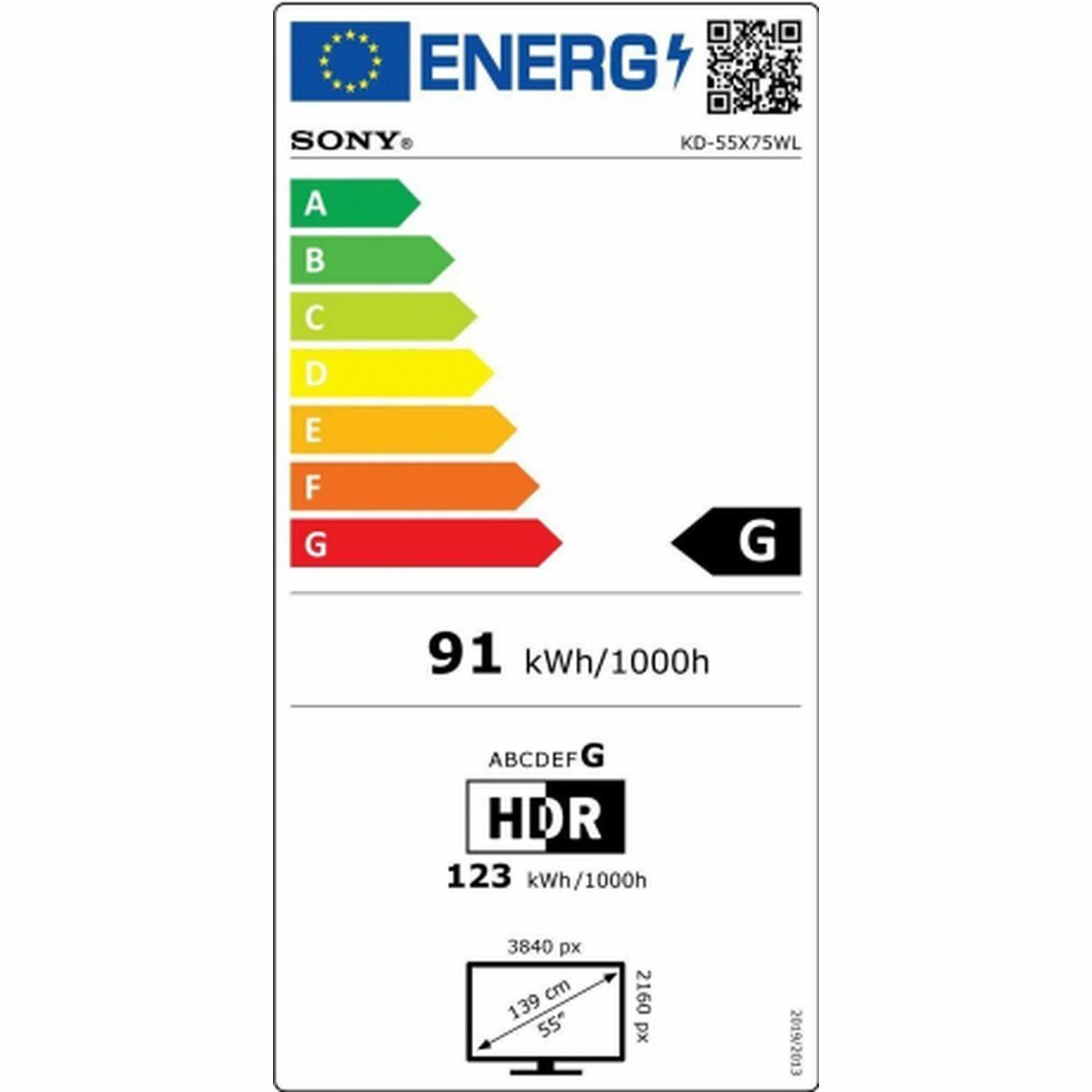 Smart TV Sony KD-55X75WL LED 55" 4K Ultra HD D-LED