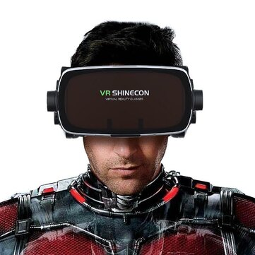 Shinecon Casque SC-G07E 9.0 VR Virtual Reality Goggles 3D Glasses 1080P HD VR Over Head Box Glasses for 4.0-6.3 Inch Smartphone