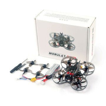Happymodel Mobula7 HD 2-3S 75mm Crazybee F4 Pro V3.0 Flight Controller AIO 10A ESC CineWhoop FPV Racing Drone PNP BNF w/ 1102 9000KV Motor Runcam Splite3 Lite Camera