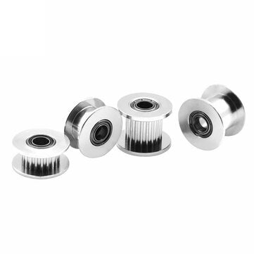 2GT Synchronous Wheel 16/20 Teeth H-type Pulley Aluminum Drive Idler Belt Width 6/10mm for 3D Printer