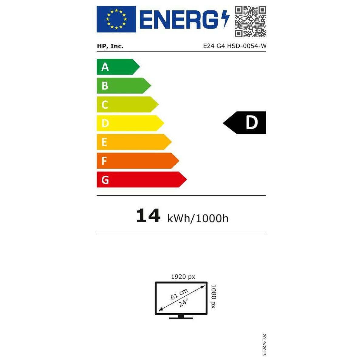Monitor HP E24 G4 23,8" FHD LCD Full HD 23,8" IPS 240 Hz