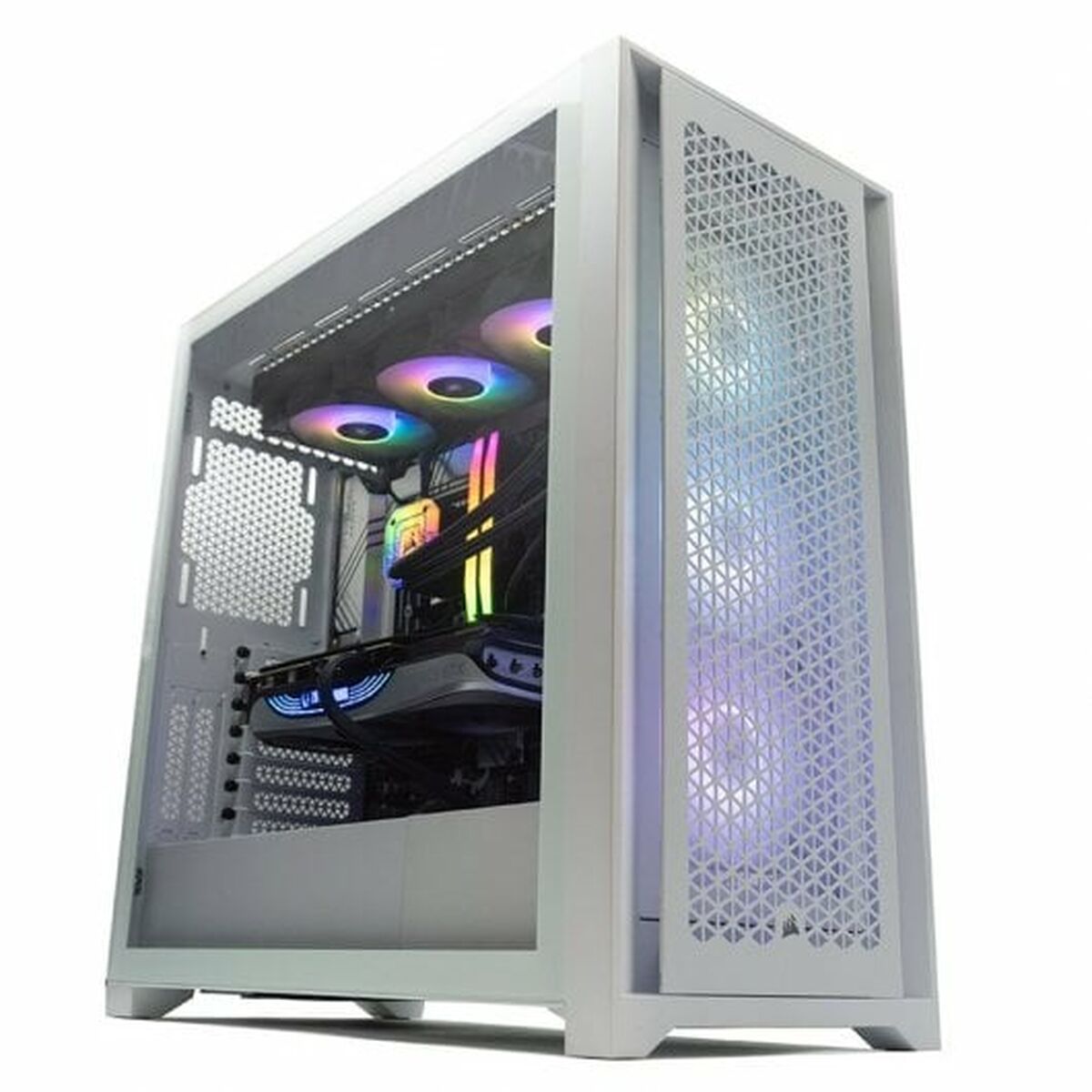 Desktop PC PcCom PCC-iCUE-13700KF-4070TI-WHTW Intel Core i7-13700KF 32 GB RAM 1 TB SSD Nvidia Geforce RTX 4070