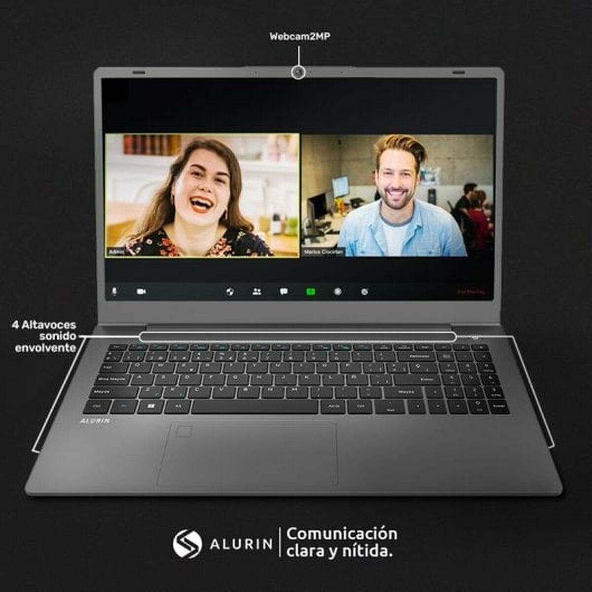 Laptop Alurin Zenith 15,6" 8 GB RAM 500 GB SSD