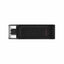 USB stick Kingston DT70/64GB usb c Black 64 GB