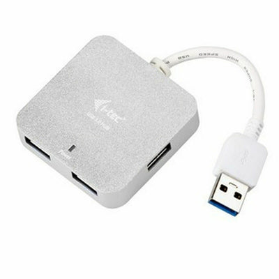 USB Hub i-Tec U3HUBMETAL402 Silver Grey