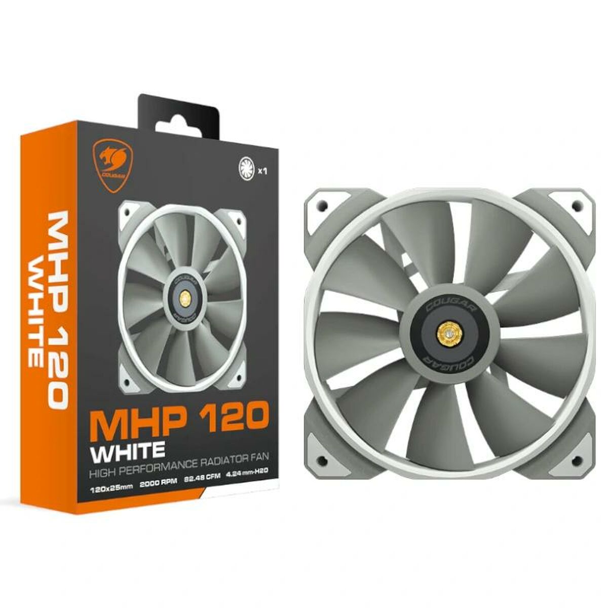 Box Ventilator Cougar 3MMHP12W1.0001 White Ø 12 cm