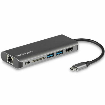 USB Hub Startech DKT30CSDHPD Black Grey 60 W