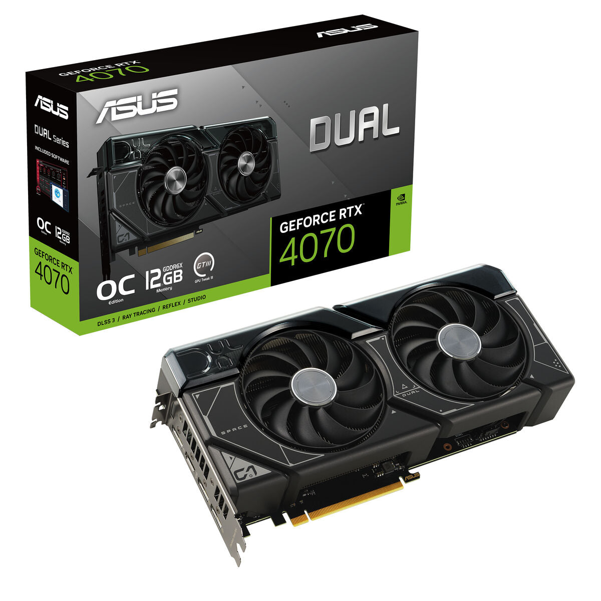 Graphics card Asus DUAL-RTX4070-O12G 12 GB GEFORCE RTX 4070 GDDR6X