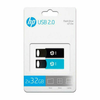 USB stick HP HPFD212-32-TWIN USB 2.0 32 GB (2 uds)