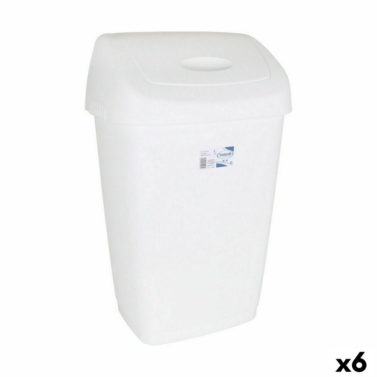Rubbish bin Tontarelli Aurora Tipper truck White 50 L (6 Units)
