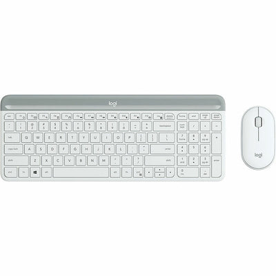Mouse & Keyboard Logitech Slim Wireless Combo MK470 White Spanish Qwerty