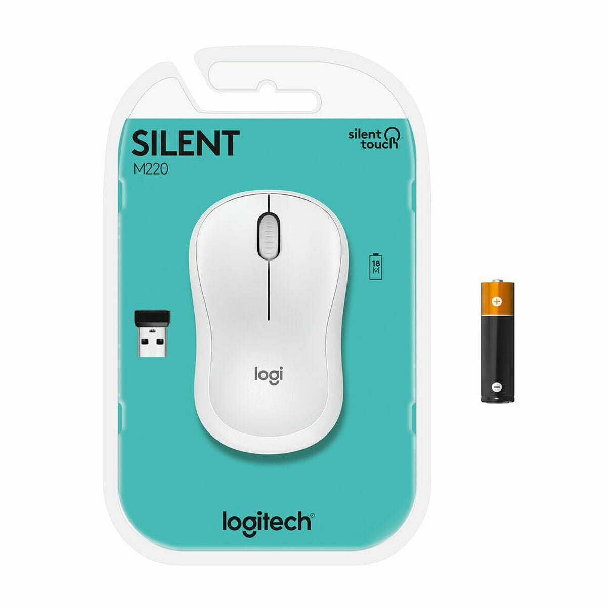 Mouse Logitech M220 White