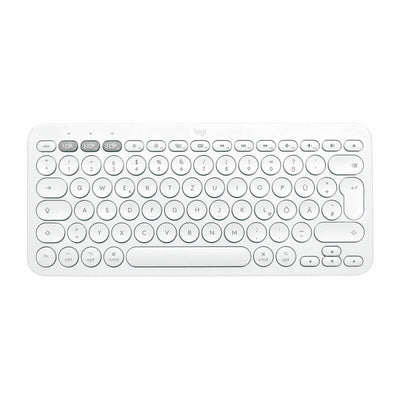 Wireless Keyboard Logitech 920-010401 White Spanish Qwerty