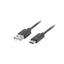 USB 2.0 A to USB C Cable Lanberg Black