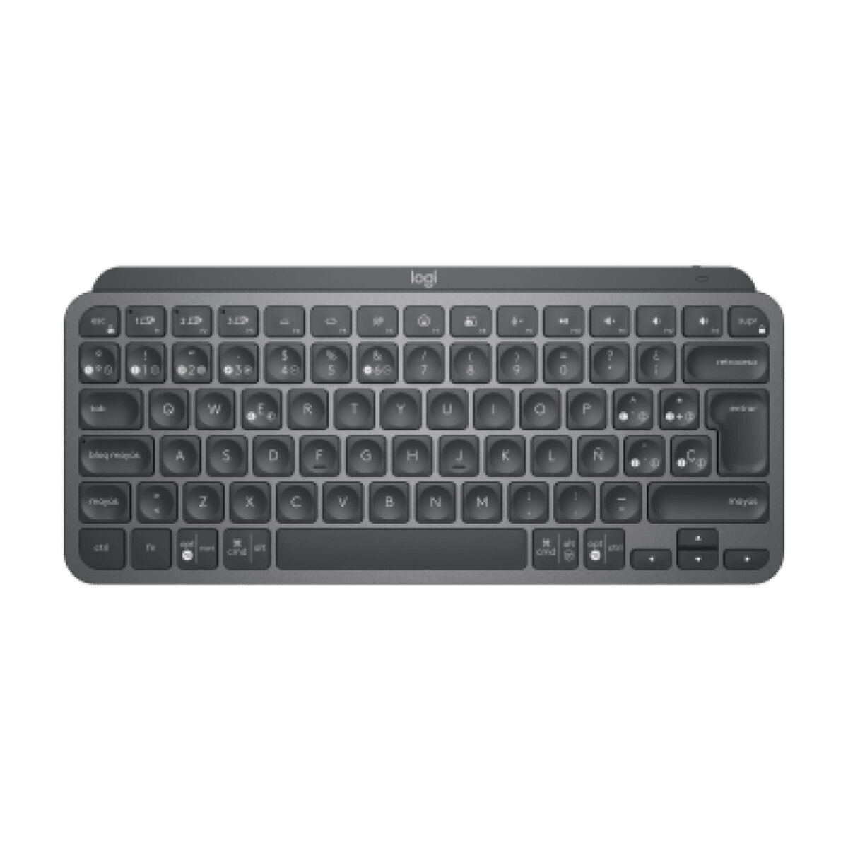 Keyboard and Wireless Mouse Logitech MX Keys Mini Spanish Qwerty