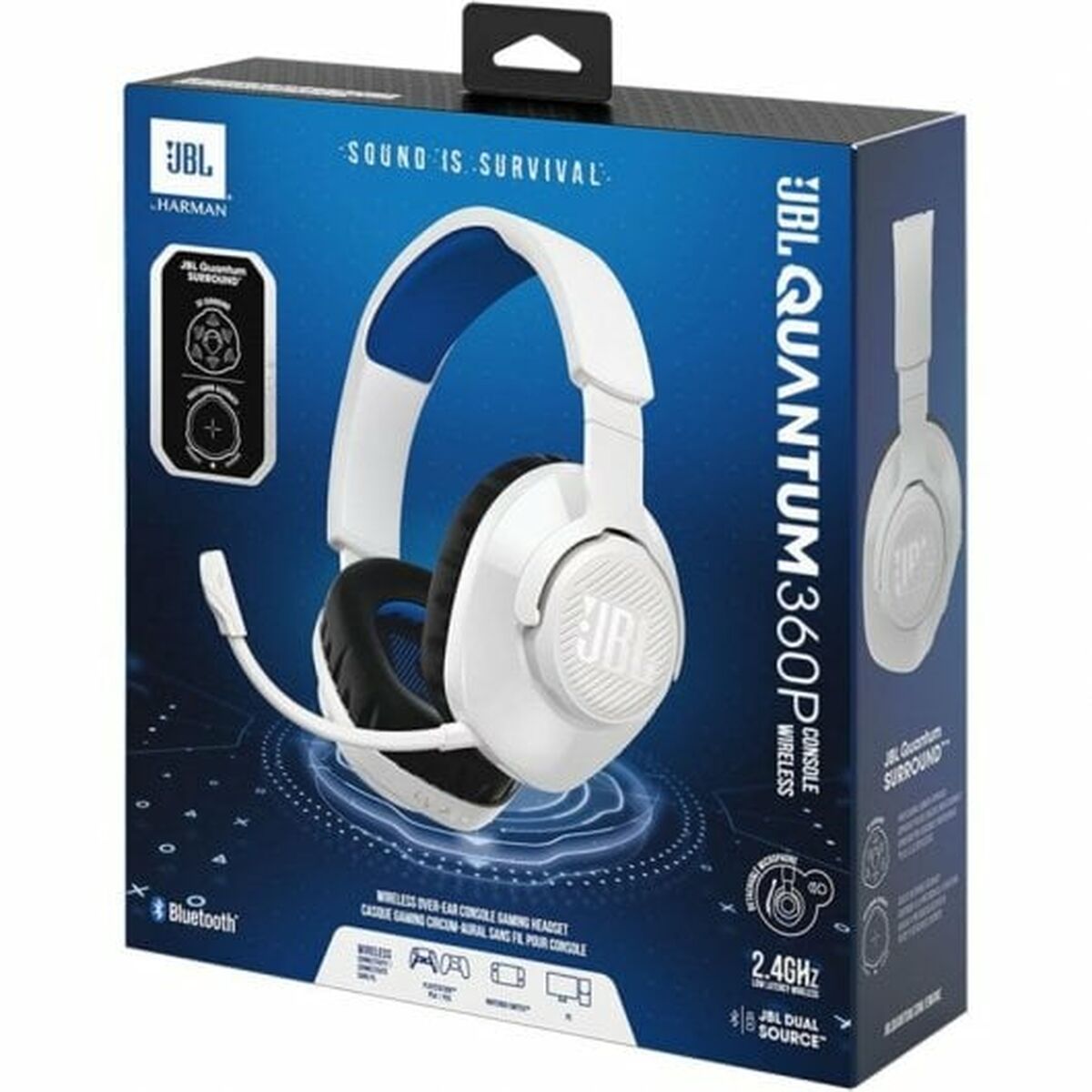 Headphones with Microphone JBL Quantum 910P White Blue/White