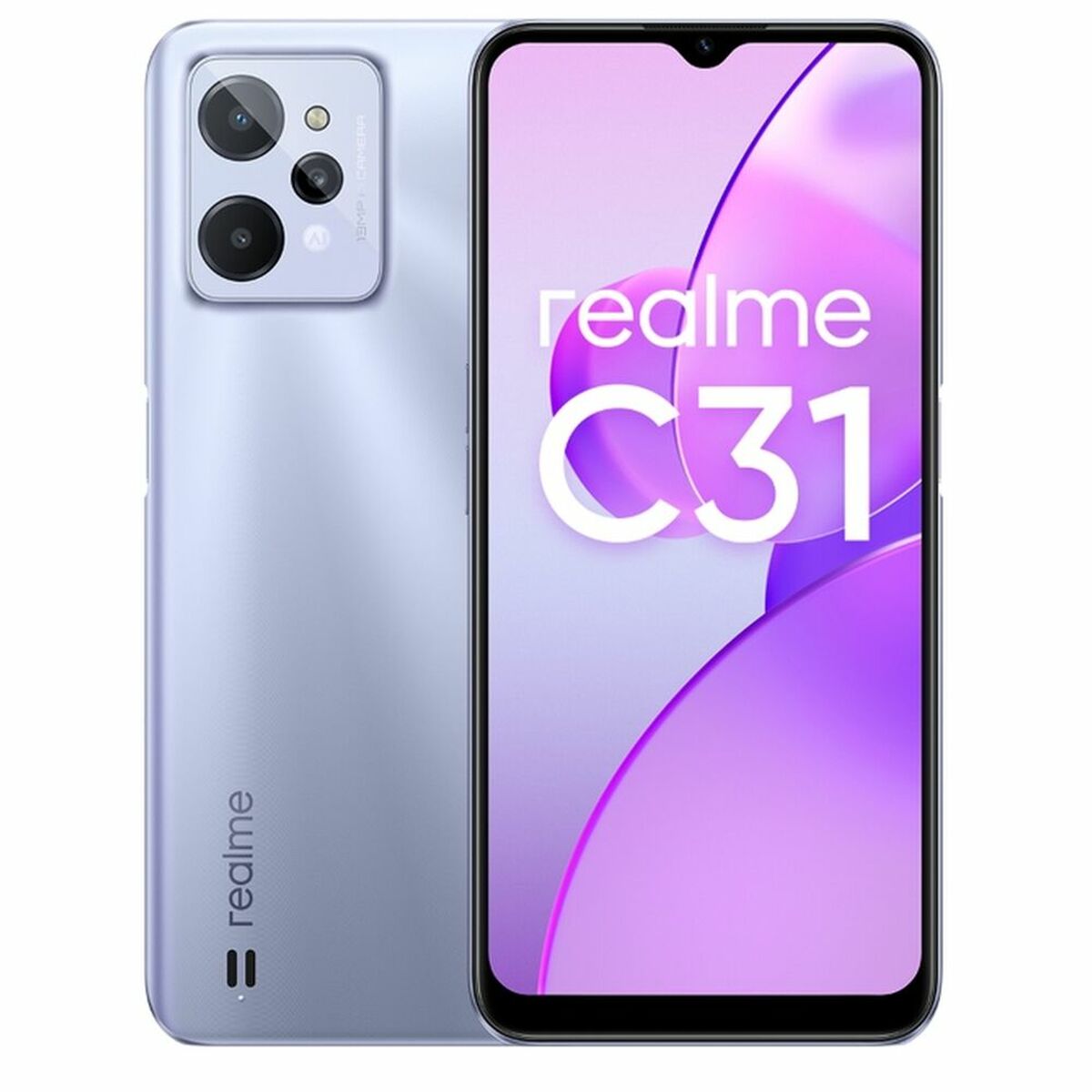 Smartphone Realme Realme C31 6,5" 4 GB RAM 64 GB Silver Black 4 GB RAM Octa Core Unisoc 6,5" 64 GB 1 TB