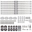 VORON V2.4 Transmission Set with MGN9H Rail/ 350MM 2GT Gates Synchronous Timing Belt for 3D Printer Accessories