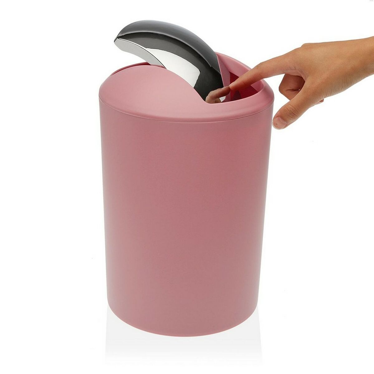 Rubbish bin Versa Pink polypropylene (18 x 31 x 18 cm)