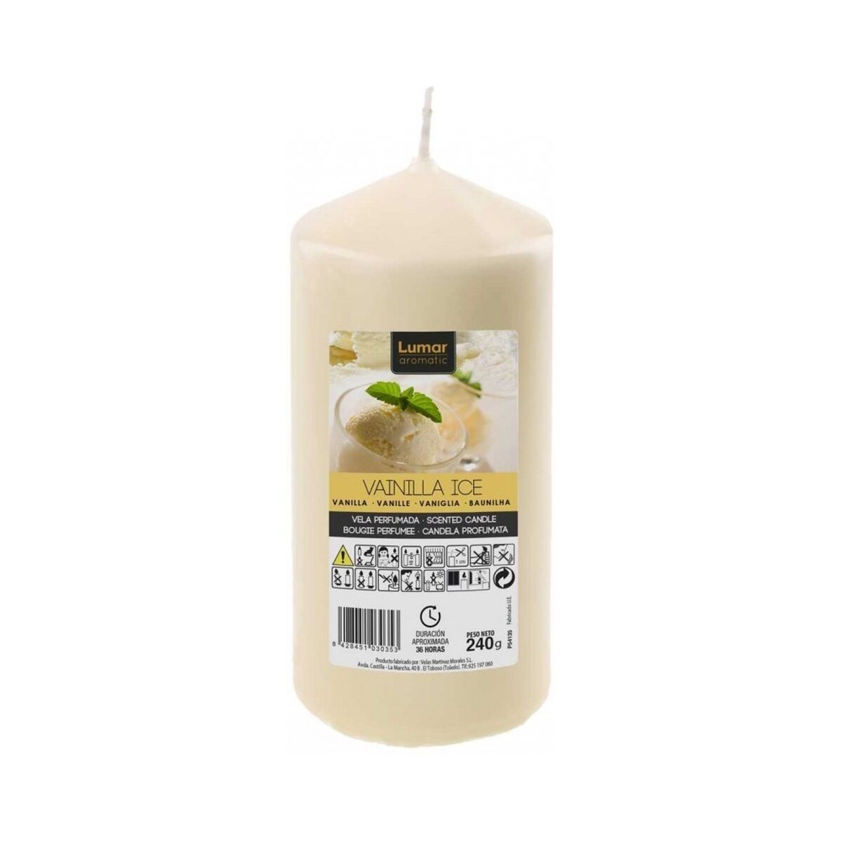 Scented Candle Lumar Vanilla (240 g)