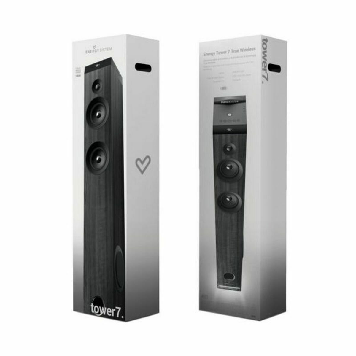 Bluetooth Sound Tower Energy Sistem Tower 7 True LED Micro SD USB Black 100 W