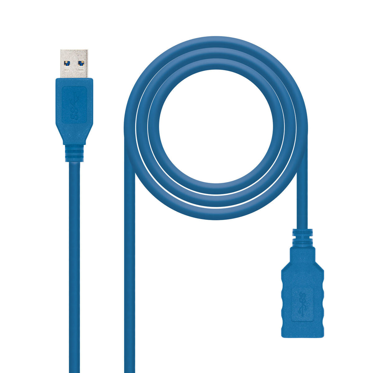 USB Extension Cable NANOCABLE CABLE USB 3.0, TIPO A/M-A/H, AZUL, 2.0 M Blue 2 m