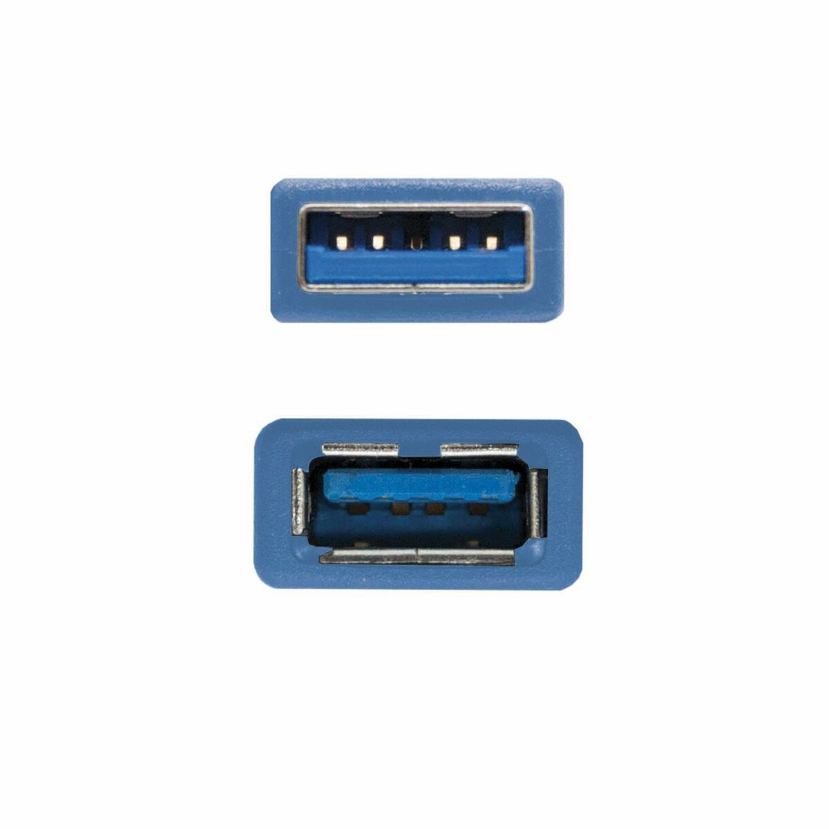USB Extension Cable NANOCABLE CABLE USB 3.0, TIPO A/M-A/H, AZUL, 2.0 M Blue 2 m