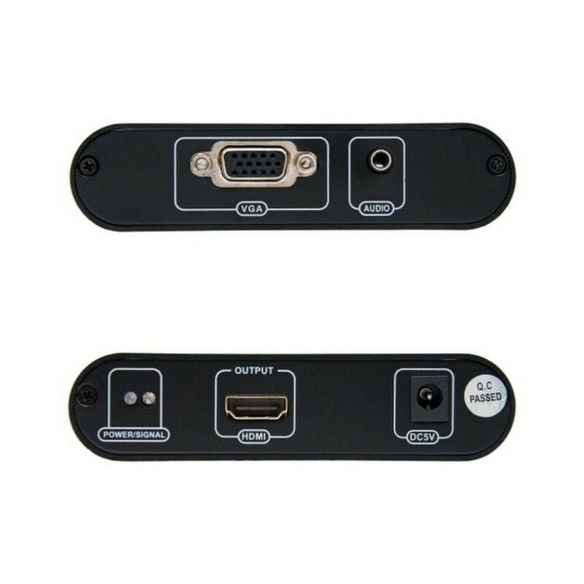 VGA to HDMI Adapter with Audio NANOCABLE 10.16.2101-BK Black