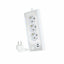 Schuko 3 Way Multi-socket Adapter NANOCABLE 10.37.0013-W USB x 2