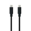 Cable USB C NANOCABLE 10.01.4100 Black 50 cm