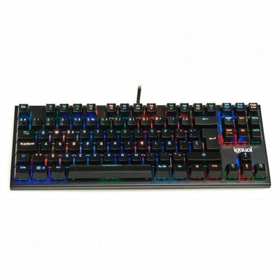 Keyboard iggual IGG317952 Black Spanish Qwerty