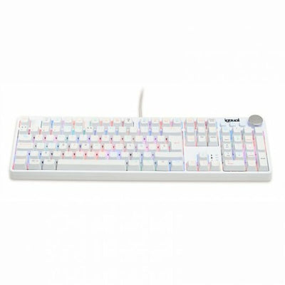 Keyboard iggual IGG317976 White Multicolour Spanish Qwerty