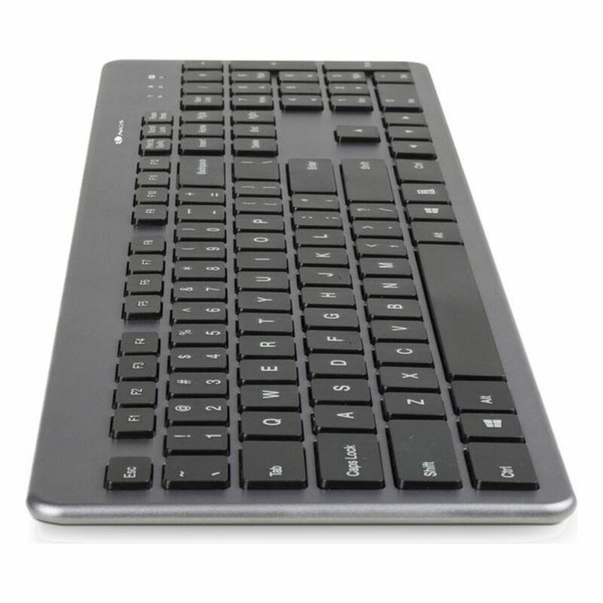 Keyboard and Wireless Mouse NGS MATRIXKIT Black Spanish Qwerty Grey