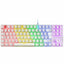 Keyboard Mars Gaming MK80  White Spanish Qwerty QWERTY