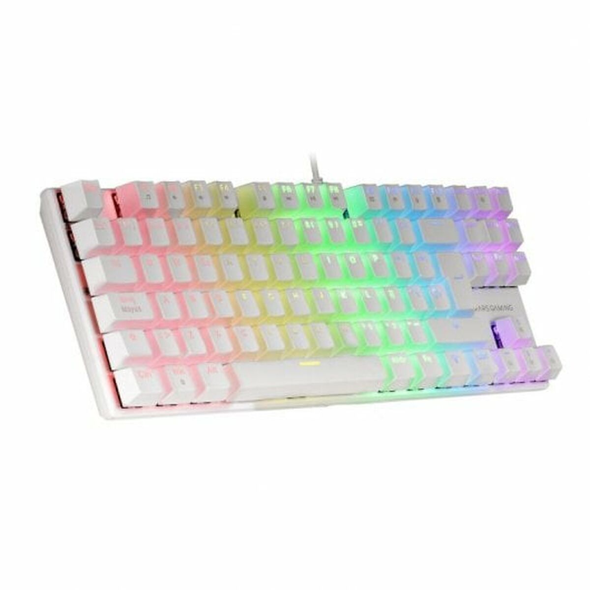 Keyboard Mars Gaming MK80  White Spanish Qwerty QWERTY