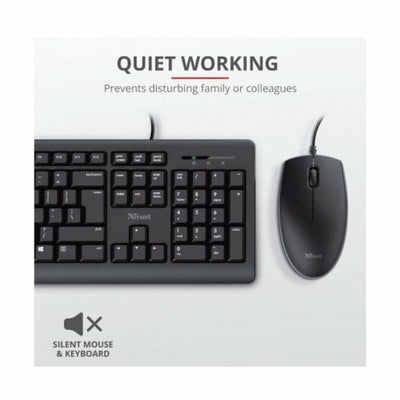 Keyboard Trust TKM-250 Black Spanish Qwerty