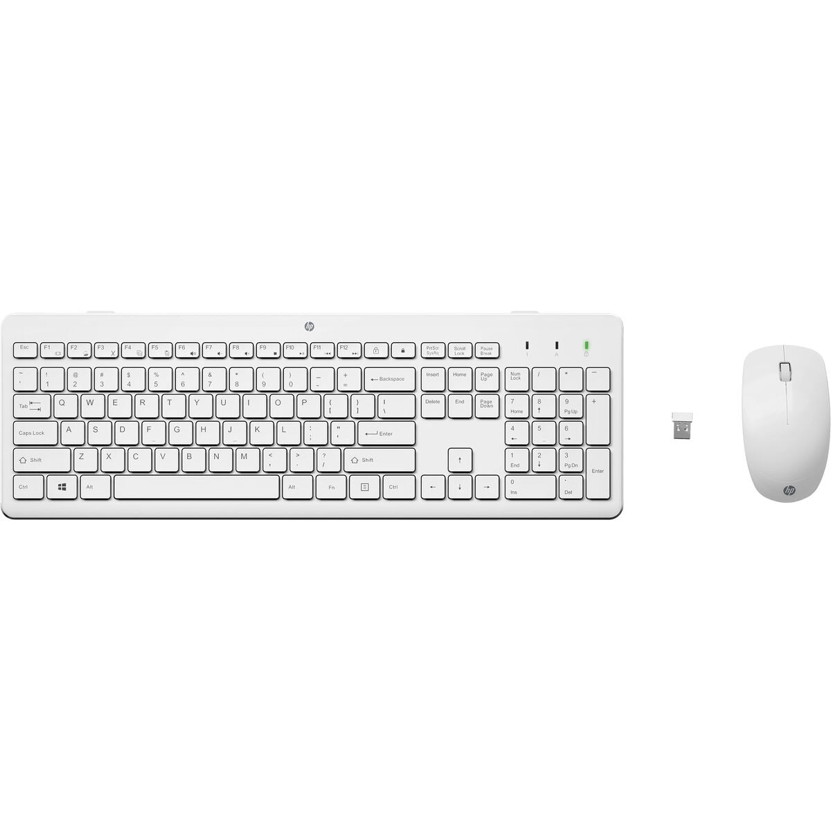 Keyboard and Mouse HP 3L1F0AA#ABB White Azerty French