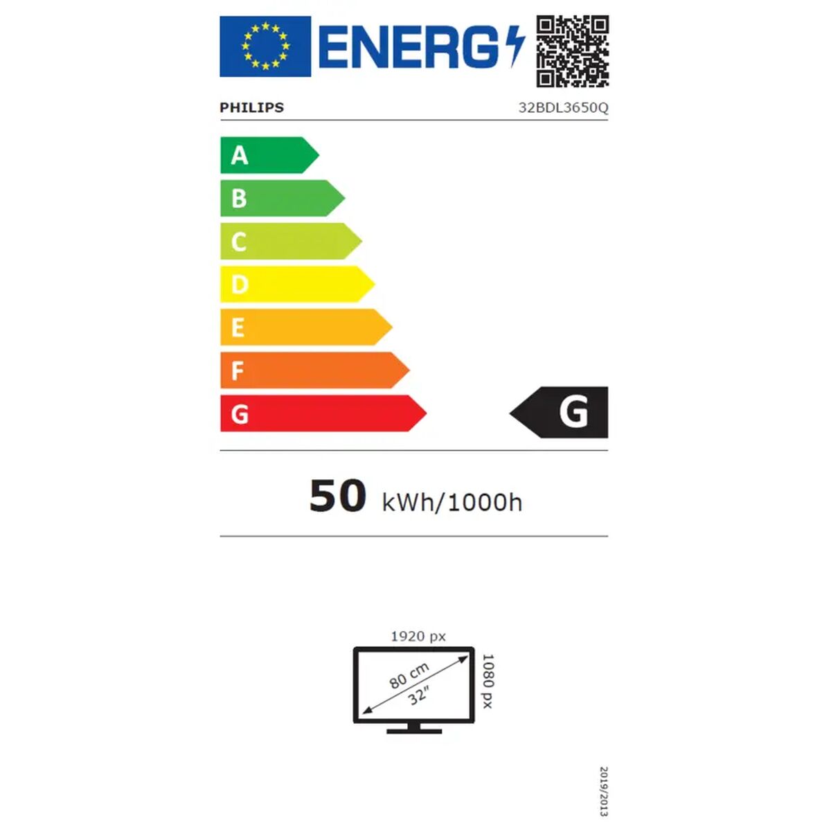 Gaming Monitor Videowall Philips 32BDL3650Q 32" Full HD 60 Hz