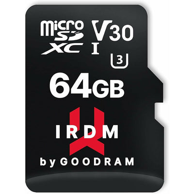 Micro SD Memory Card with Adaptor GoodRam IRDM M3AA 64 GB